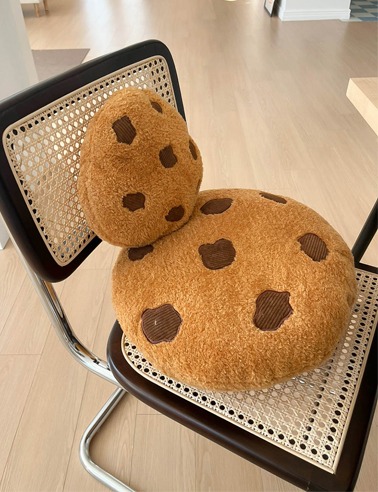 2size 쿠키 푹신 식탁 의자 차량 방석 쿠션